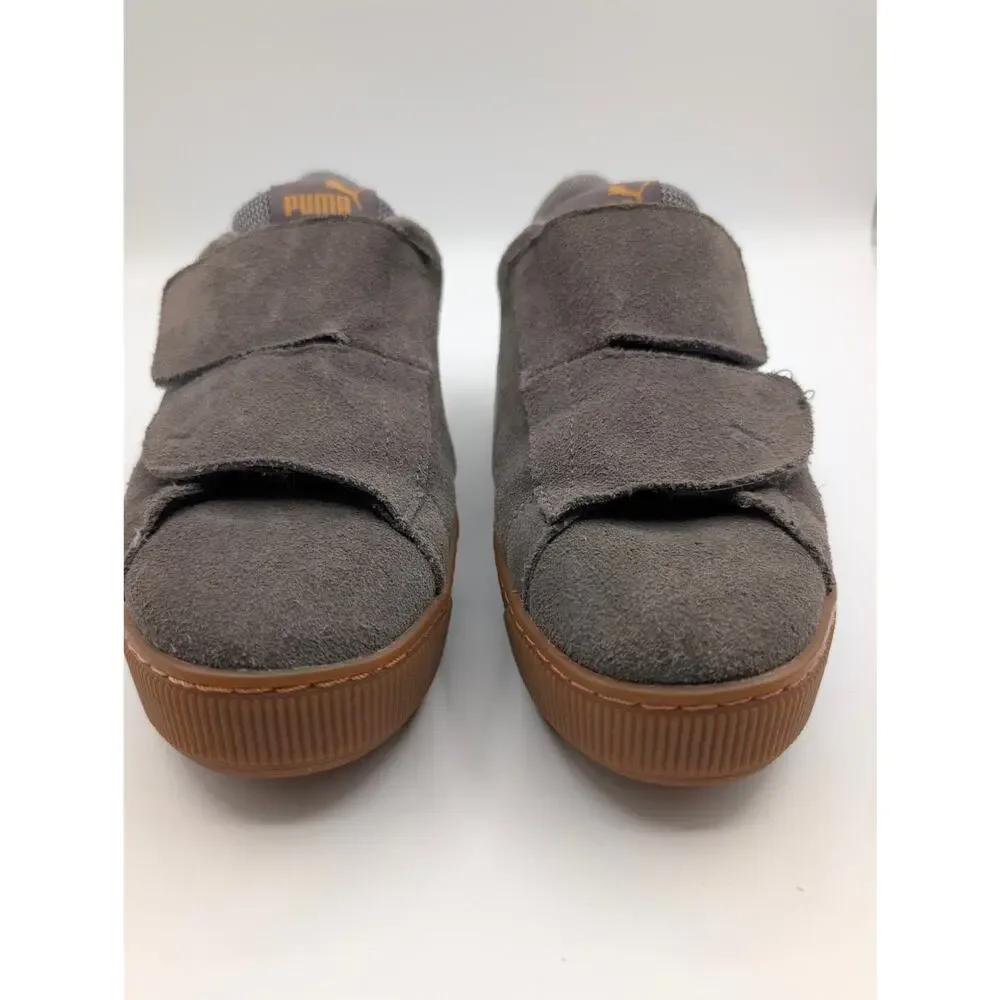 PUMA Women's Vikky Platform Velcro Sneaker Suede Size 7.5